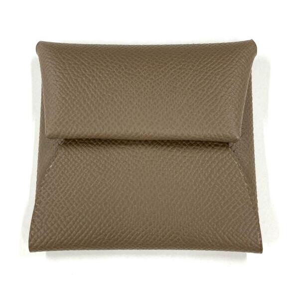 HERMES Gray Leather Wallet - Picture 1 of 8